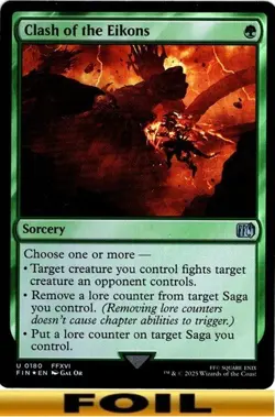 1x - Clash of the Eikons - FOIL - Final Fantasy - UC NM MTG - Image 1