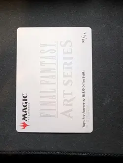 Together Forever - Magic: Final Fantasy MTG - Art Series 32/53 - Tidus & Yuna - Image 2