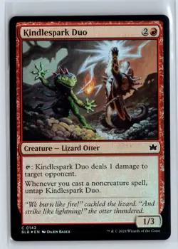 FOIL Kindlespark Duo Bloomburrow Common - MTG Magic the Gathering Card - Image 1