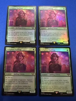 MTG Happy Half Ring Satisfaction Halfling English Foil 313256 - Image 1
