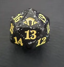 Modern Horizons 3 Yellow Spindown Life Counter Dice MH3 D20 Die MTG Magic - Image 1