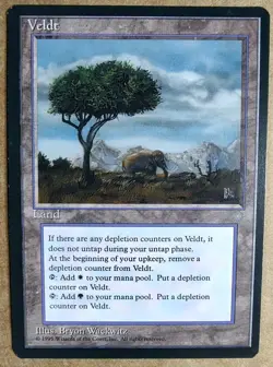 MTG Ice Age - Veldt - EX+ - Magic the Gathering - Free Shipping - Image 1