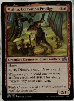 Mishra, Excavation Prodigy #140 Legendary Creature MTG Magic Card - Image 1