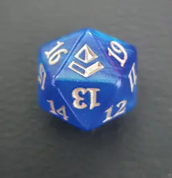 MTG Amonkhet Blue Spindown D20 Die Dice Magic Life Counter - Image 1