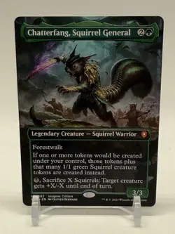 Chatterfang, Squirrel General (Borderless) #82 (NM) Bloomburrow BLC Magic MTG - Image 1