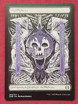 Magic The Gathering PHYREXIA ALL WILL BE ONE PHYREXIAN SWAMP land card MTG - Image 1