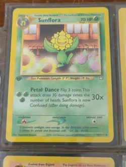 Lot of 9 Pokemon TCG Cards in Binder Page - Excellent Condition WOTC Vintage - Image 2