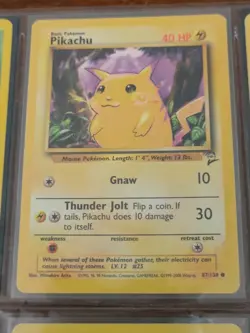 Lot of 9 Pokemon TCG Cards in Binder Page - Excellent Condition WOTC Vintage - Image 3