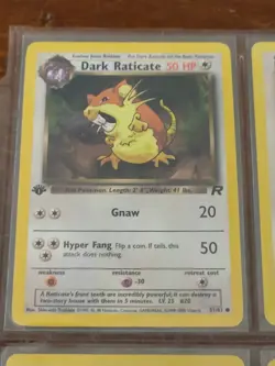 Lot of 9 Pokemon TCG Cards in Binder Page - Excellent Condition WOTC Vintage - Image 2