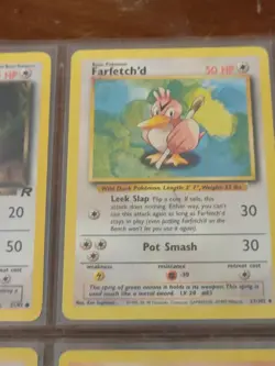Lot of 9 Pokemon TCG Cards in Binder Page - Excellent Condition WOTC Vintage - Image 3