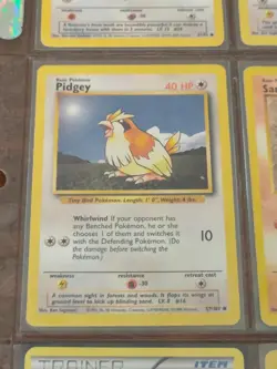Lot of 9 Pokemon TCG Cards in Binder Page - Excellent Condition WOTC Vintage - Image 5