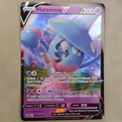 Pokemon Hatterene V SWSH055 Holo SWSH Sword Shield Black Star Promo 2020 NM - Image 1