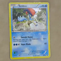 Keldeo BW60 Promo Holo Rare Black & White 2012 Pokemon HP Heavily Played - Image 1