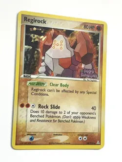 Regirock 28/110 Pokemon Ex Holon Phantoms Reverse Holo Stamped LP Light Play - Image 3