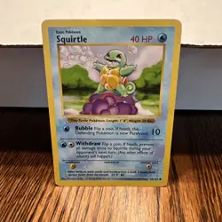 Squirtle Shadowless Pokemon Base Set #63 1999 - Image 1