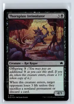 FOIL Thornplate Intimidator Bloomburrow - MTG Magic the Gathering Card - Image 1