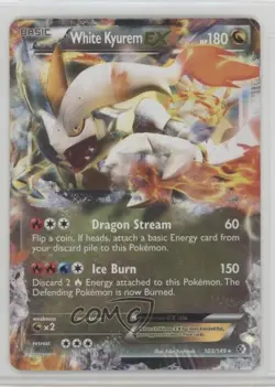 White Kyurem EX Pokemon Black & Boundaries Crossed #103 - Image 1