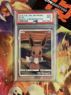 2018 Pokemon Japanese Sun & Moon Promo Eevee Munch: A Retrospective PSA 9 - Image 1