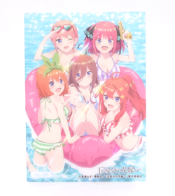 Quintessential Quintuplets Clear Transparent Anime Collectible Trading Card - Image 1