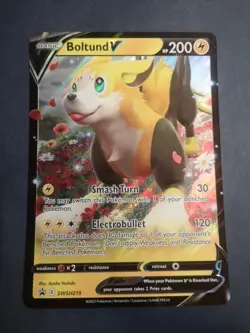 Pokemon TCG Boltund V SWSH219 JUMBO Oversize Black Star Promo Card - Image 1