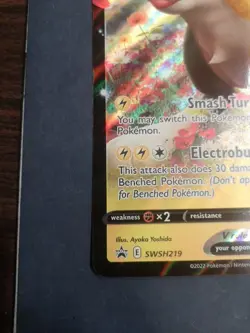 Pokemon TCG Boltund V SWSH219 JUMBO Oversize Black Star Promo Card - Image 2