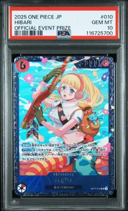One Piece Card Hibari Top 8 Flagship Battles SR OP11-010 PSA10 Japanese - Image 2
