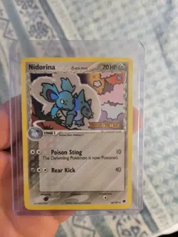 2006 Pokemon NIDORINA Ex Dragon Frontiers REVERSE HOLO Foil STAMPED Card 34/101 - Image 1