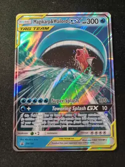 Magikarp & Wailord GX SM166 Holo Card Near Mint Condition - Image 1