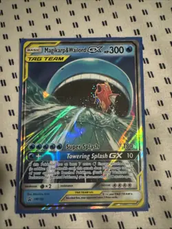 Magikarp & Wailord GX SM166 Holo Card Near Mint Condition - Image 1
