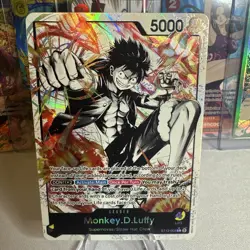 One Piece Card Game Monkey D Luffy Alt Art Leader ST13-003 The Three Brothers NM - Image 1