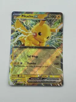 Pikachu Ex 028/131 SV Prismatic Evolutions Ultra Rare Pokemon Card NM - Image 1