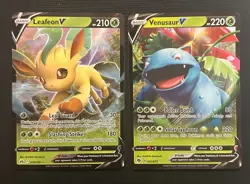 Pokemon Grass Type V Bundle 4 cards: Leafeon V #013/159, ect. (read description) - Image 2