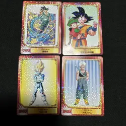 Dragon Ball 4 Card Set Goku Gohan Vegeta Trunks Condition - Image 1