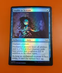 1x Unable to Scream | FOIL | Duskmourn: House of Horror | MTG Magic Cards - Image 3