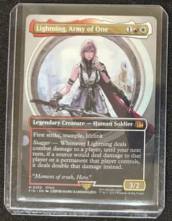 Lightning, Army of One 320 Mythic Borderless Regular Final Fantasy MTG - Image 1