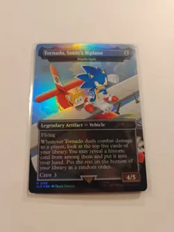 MTG Tornado, Sonic's Biplane - Weatherlight ( Foil) Secret Lair x Sonic 2100 NM - Image 1