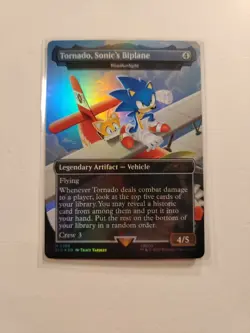 MTG Tornado, Sonic's Biplane - Weatherlight ( Foil) Secret Lair x Sonic 2100 NM - Image 2