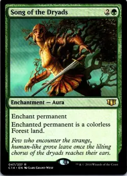 🌿 Song of the Dryads | Commander 2014 | LP | MTG Enchantment | Green Removal - Image 1
