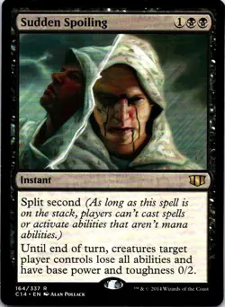 🕳 Sudden Spoiling | Commander 2014 | LP | MTG Instant | Black Board Trickery - Image 1