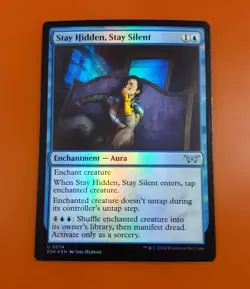 1x Stay Hidden, Stay Silent | FOIL | Duskmourn: House of Horror | MTG Magic - Image 3