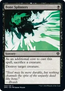 Bone Splinters -Foil Near Mint MTG Dominaria United - Image 1