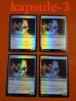 4x Piranha Fly | FOIL | Duskmourn: House of Horror | MTG Magic Cards - Image 1