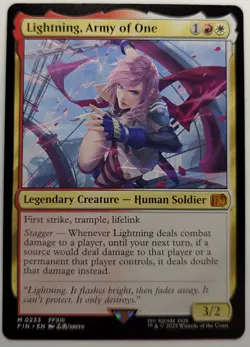 LIGHTNING, ARMY OF ONE - Final Fantasy MTG Magic: the Gathering - Image 1
