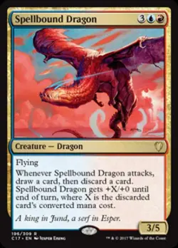 Spellbound Dragon - Light Play MTG Commander 2017 - Image 1