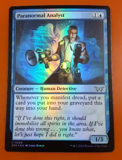 1x Paranormal Analyst | FOIL | Duskmourn: House of Horror | MTG Magic - Image 1