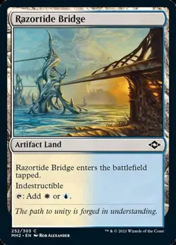 Razortide Bridge -Foil Light Play MTG Modern Horizons 2 - Image 1