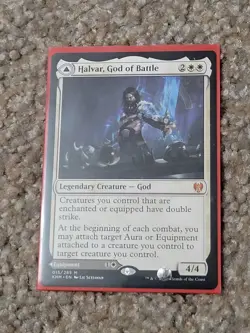 MtG Halvar God of Battle Kaldheim Regular NM - Image 1