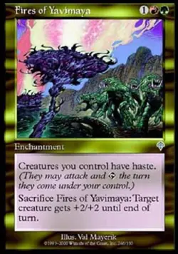 Fires of Yavimaya - Light Play MTG Invasion - Image 1