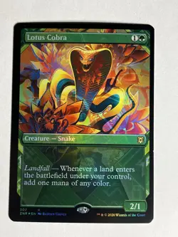 MTG - Lotus Cobra - Foil - Showcase, Zendikar Rising #307 NM - Image 1