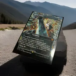 Buster Sword (Borderless) Final Fantasy NON FOIL # 351 MTG Alt Art - Image 1